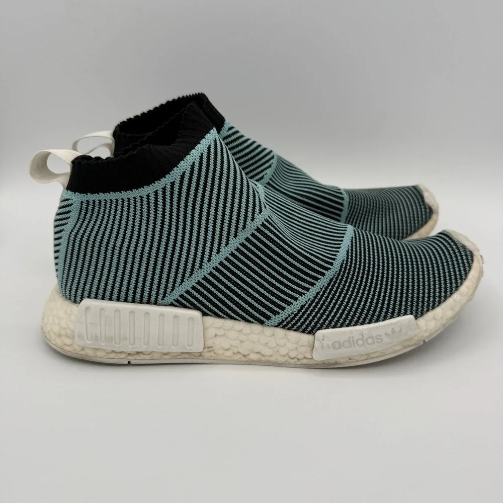 Adidas NMD‎ CS1 Parley Primeknit Blue Black White Knit Sneakers